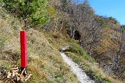 51 Ecco il paletto rosso indica la direzione per la croce del Pizzo Rabbioso